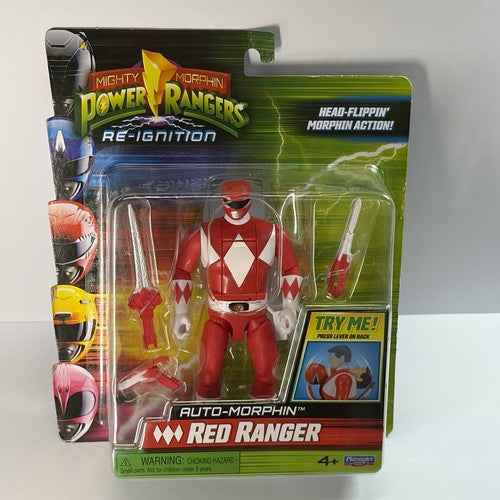 MMPR Red Ranger Re-Ignition Action Figure Auto Morphin - Power Rangers