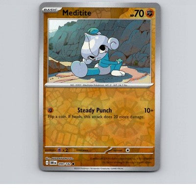 Meditite - 099/182 - DRI - Common/ Reverse Holo - NM