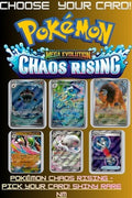 Pokémon Chaos Rising - Pick Your Card! Shiny Rare NM