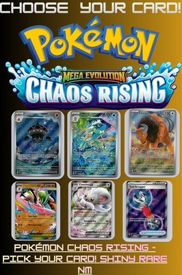 Pokémon Chaos Rising - Pick Your Card! Shiny Rare NM
