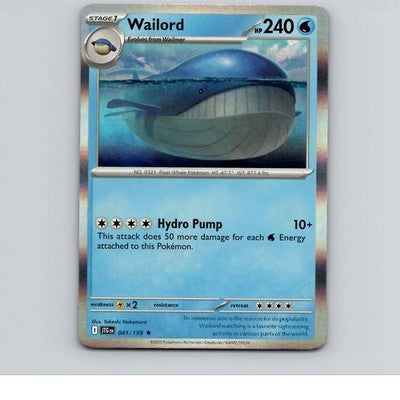 Wailord - Reverse Holo SV09: Journey Together 041/159 NM