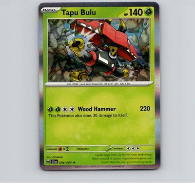 Tapu Bulu - 006/064 - SFA - Rare/ Reverse Holo - NM