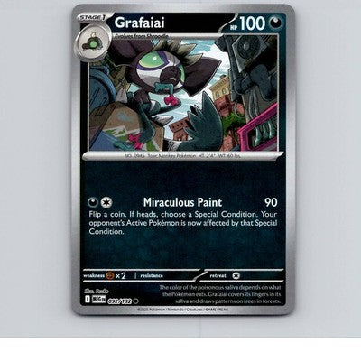 Grafaiai Reverse Holo ME01: Mega Evolution 092/132 NM