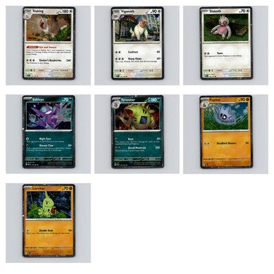 Pokemon TCG Paldea Evolved - 7 Card Lot (Cosmos Holo) NM