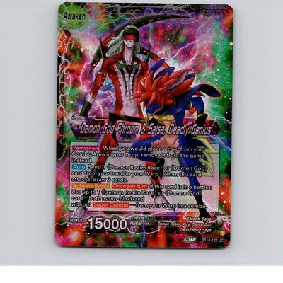 Demon God Shroom & Salsa, Deadly Genius Foil Dawn of the Z-Legends BT18-122 NM