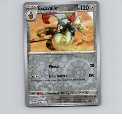 Escavalier Reverse Holofoil SV09: Journey Together 102/159 NM