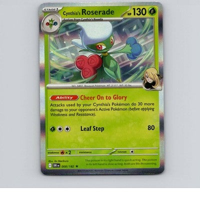 Cynthia's Roserade - 008/182 - DRI - Rare/ Holo - NM
