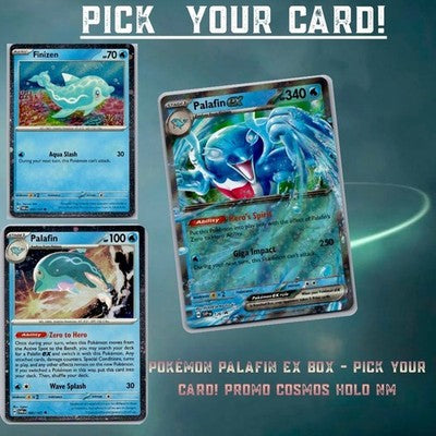 Pokémon Palafin ex Box - Pick Your Card! Promo Cosmos Holo NM