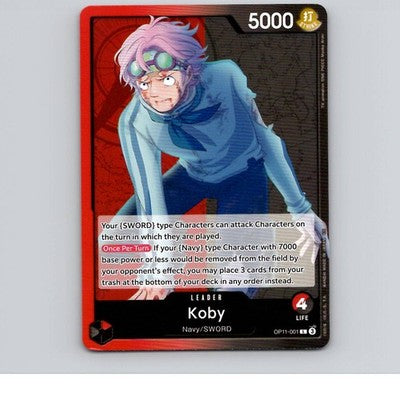 Koby (001) Normal A Fist of Divine Speed OP11-001 NM