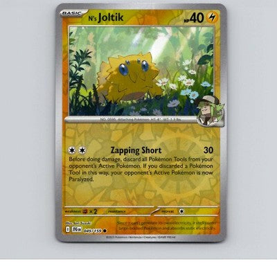 N's Joltik Reverse Holo SV09: Journey Together 049/159 NM