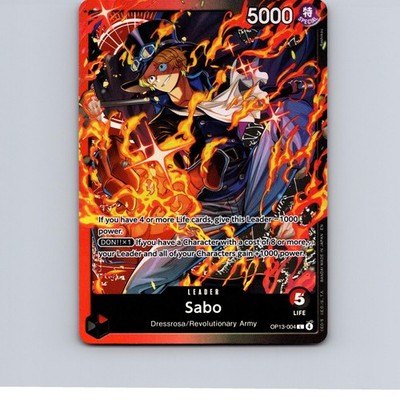 Sabo (OP13-004) OP13-004 Leader Starter Deck 35: Foil Near Mint