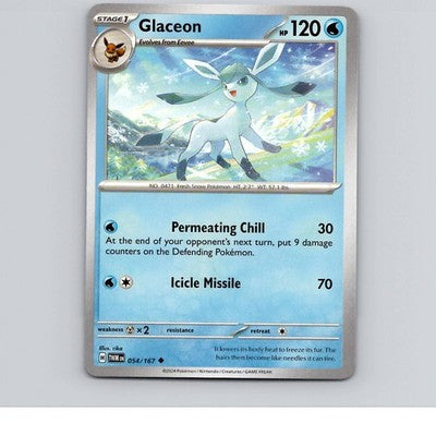 Glaceon 054/167 Uncommon Twilight Masquerade Near Mint