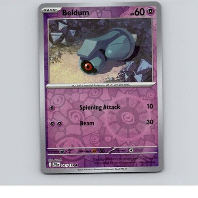 Beldum Reverse Holo SV09: Journey Together 061/159 NM
