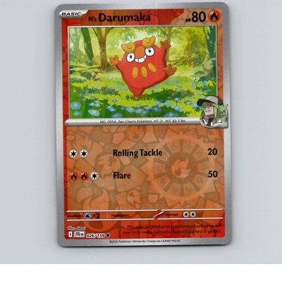 N's Darumaka Reverse Holo SV09: Journey Together 026/159 NM
