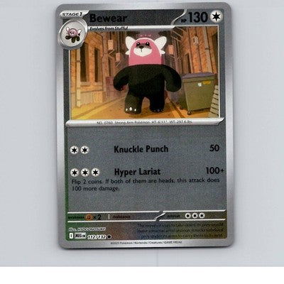 Bewear Reverse Holo ME01: Mega Evolution 112/132 NM