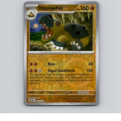Hippowdon - 106/182 - DRI - Uncommon/ Reverse Holo - NM