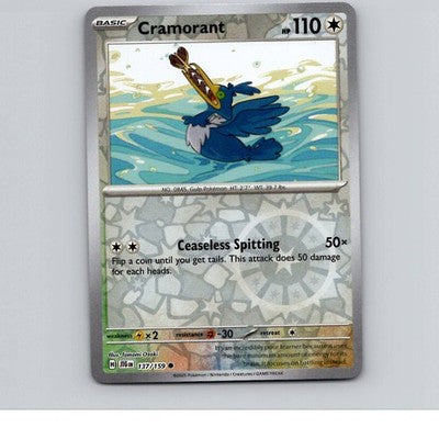 Cramorant Reverse Holofoil SV09: Journey Together 137/159 NM