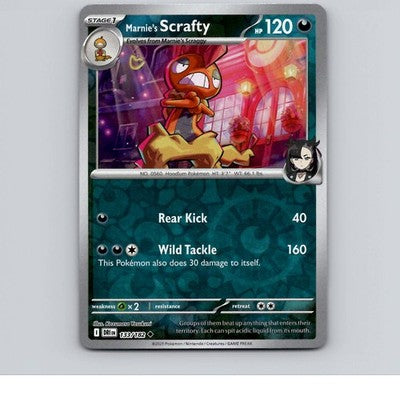 Marnie's Scrafty - 133/182 - DRI - Uncommon/ Reverse Holo - NM