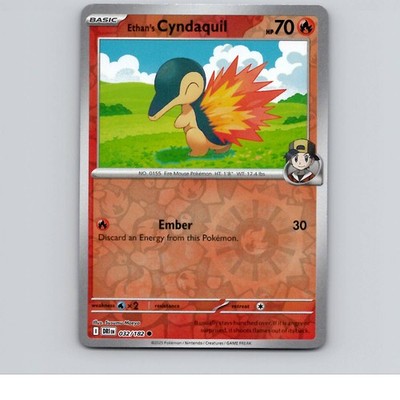 Ethan's Cyndaquil - 032/182 - DRI - Common/ Reverse Holo - NM