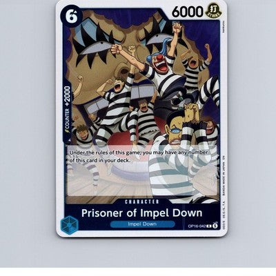 Prisoner of Impel Down OP16-042 Rare The Time of Battle Foil NM