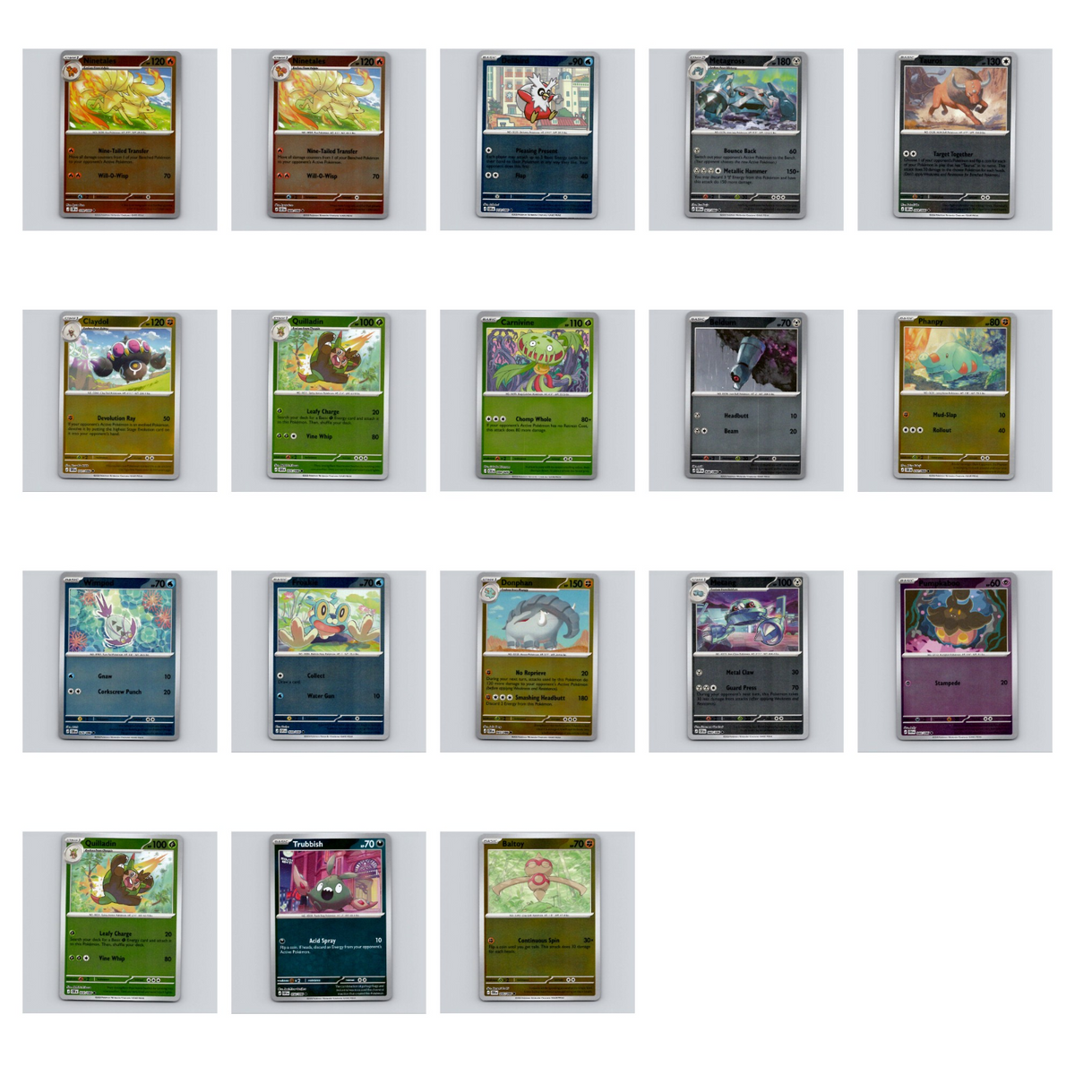 Pokemon TCG  18 Card Lot - ME04: Chaos Rising