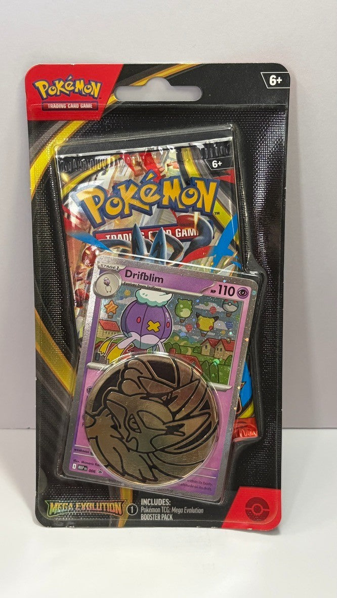 Drifblim Blister Pack - 1 Booster Pack + Coin + Promo Card Sealed