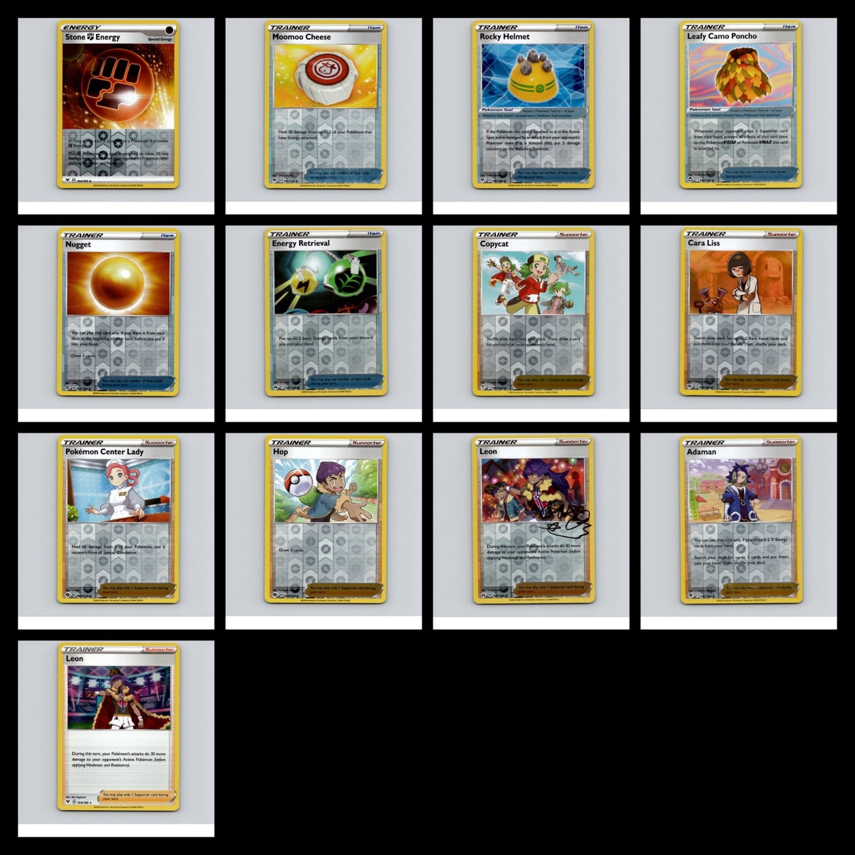 Pokémon Sword & Shield Trainer card  YOU PICK NM