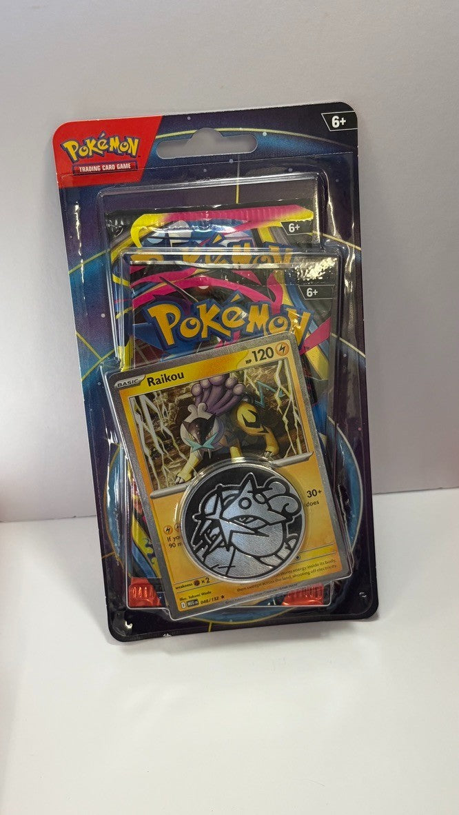 Pokémon Raikou 2-Pack Blister–ME02: Phantasmal Flames New/Factory Sealed