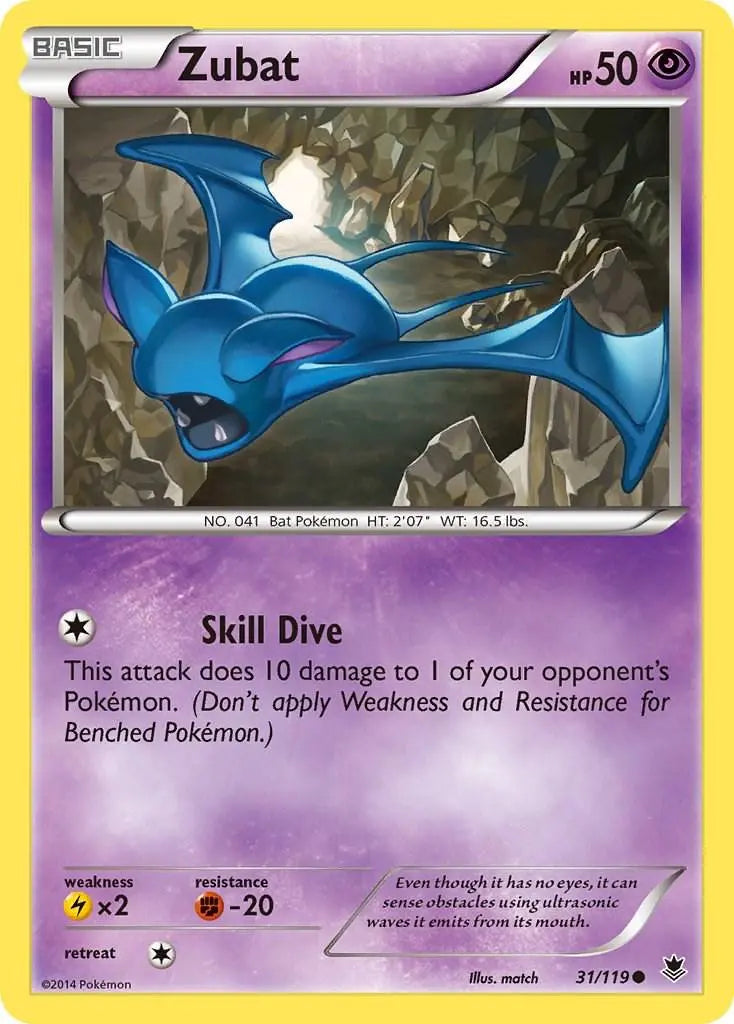 Zubat - Pokemon Phantom Forces #31 NM