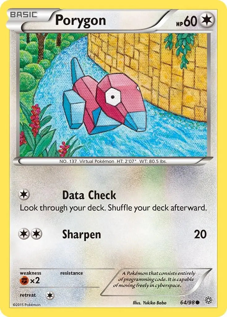 Porygon - Pokemon Ancient Origins #64 NM